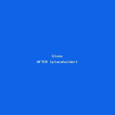 Gloss — wrapped result